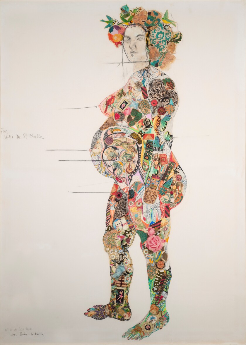 Niki de Saint Phalle and Larry Rivers' "Portrait of Pregnant Clarice Rivers," 1964–65.