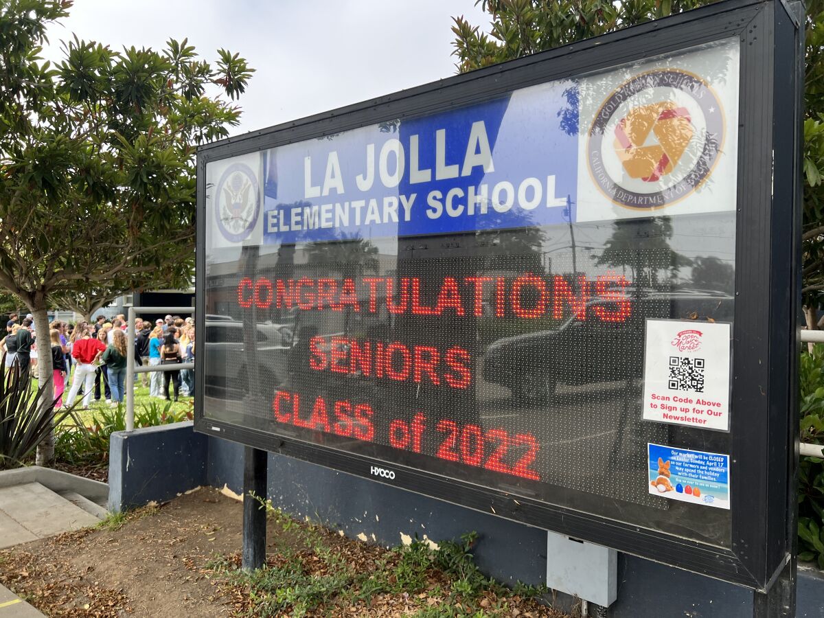 Graduating high school seniors who attended La Jolla's elementary schools attended reunions this month.