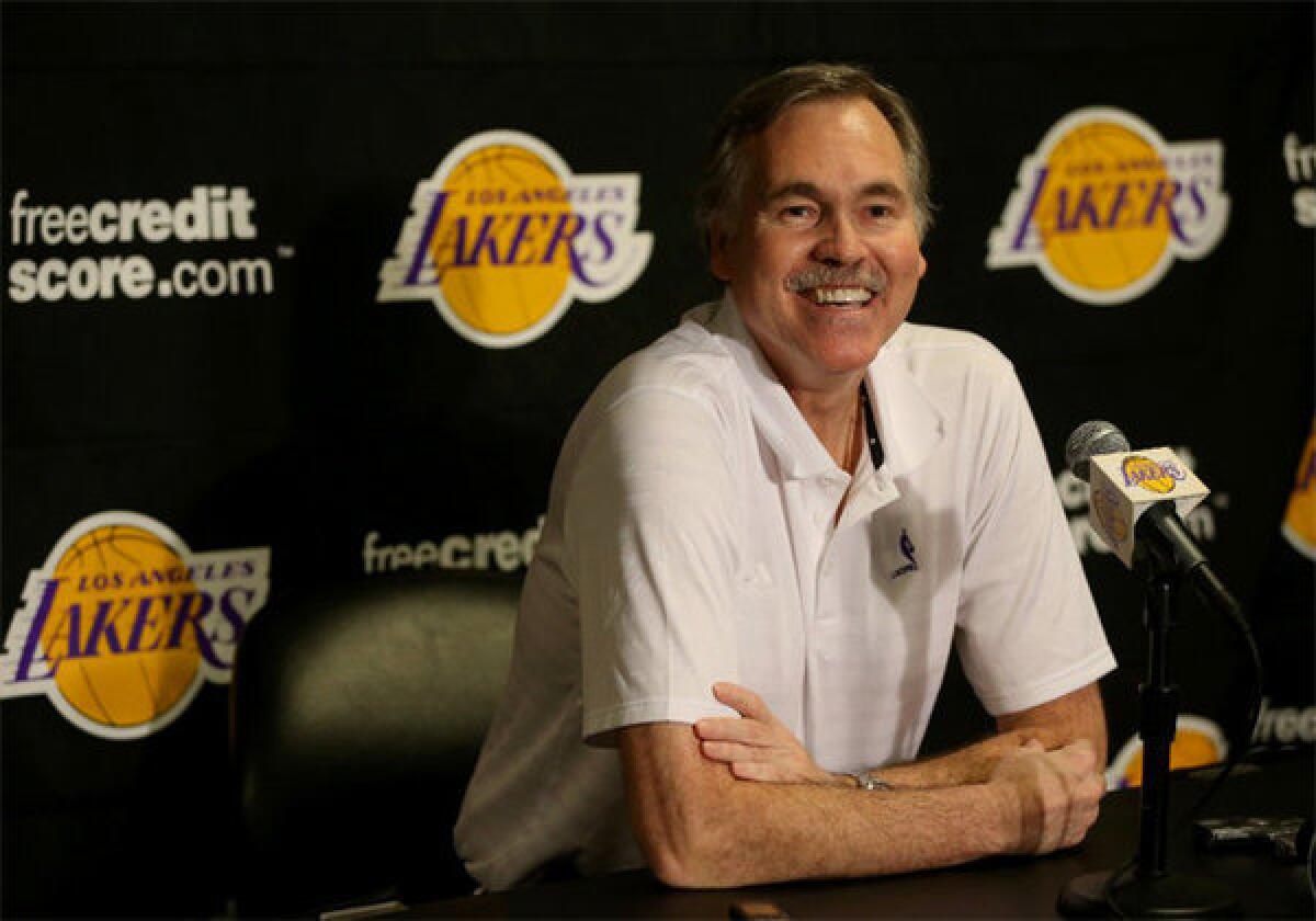 Mike D'Antoni watched the game from the locker room.