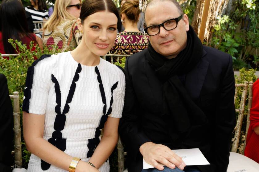Actress Jessica Pare of "Mad Men" and designer Reed Krakoff.