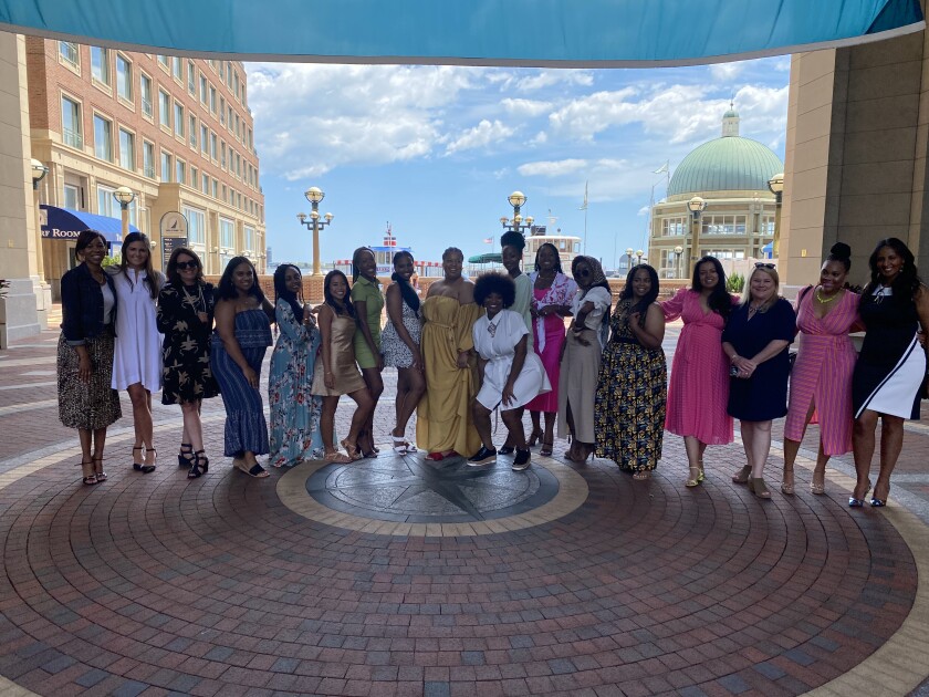 Members of Black Girl Digital, an influencer marketing agency