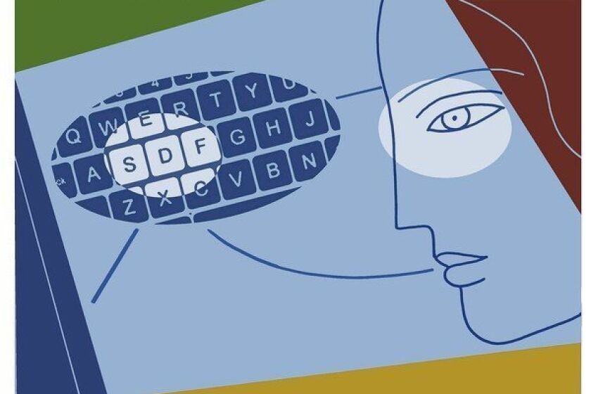 Image of a keyboard and eye