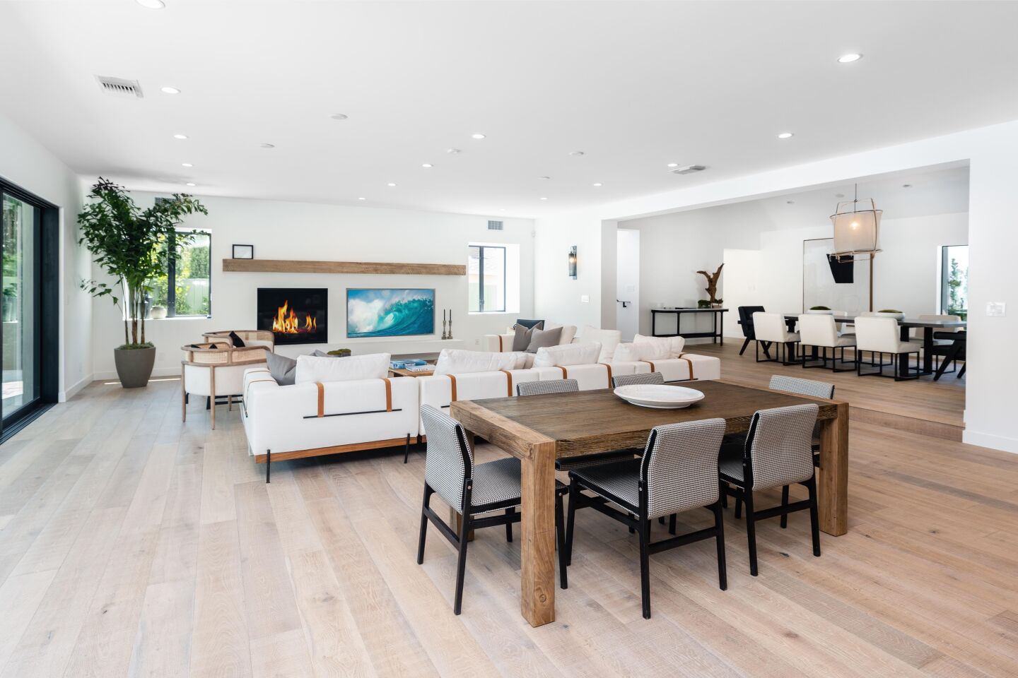 The dining area.