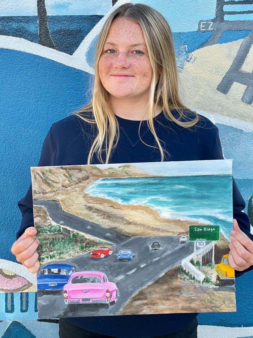 LCC sophomore Clementine Thompson took first place in the 2022 Congressional Art Competition.