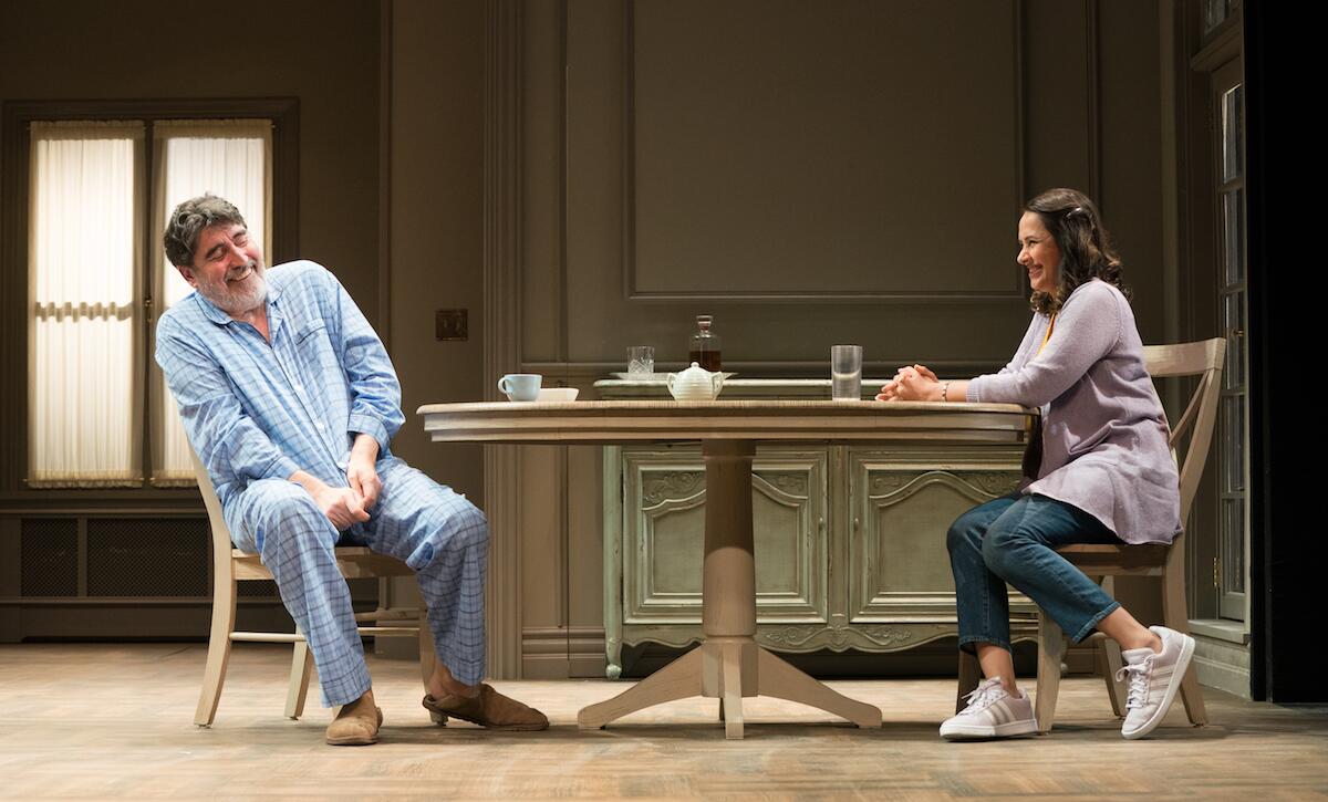 Alfred Molina and Pia Shah in "The Father" at the Pasadena Playhouse.