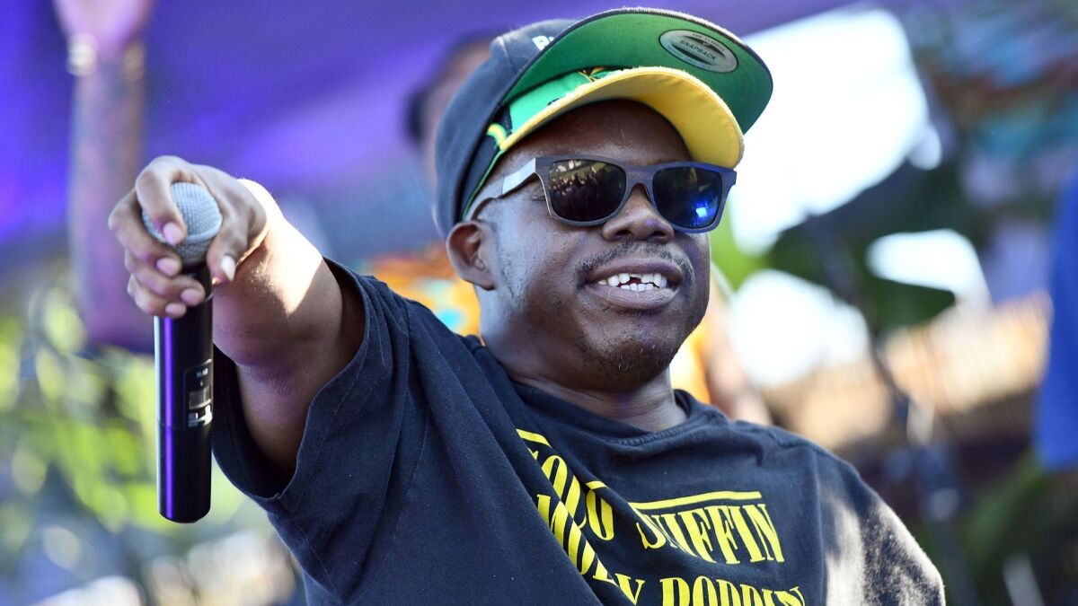Bushwick Bill of Geto Boys performs during the Beach Goth Festival at Los Angeles State Historic Park on Aug. 5, 2018.
