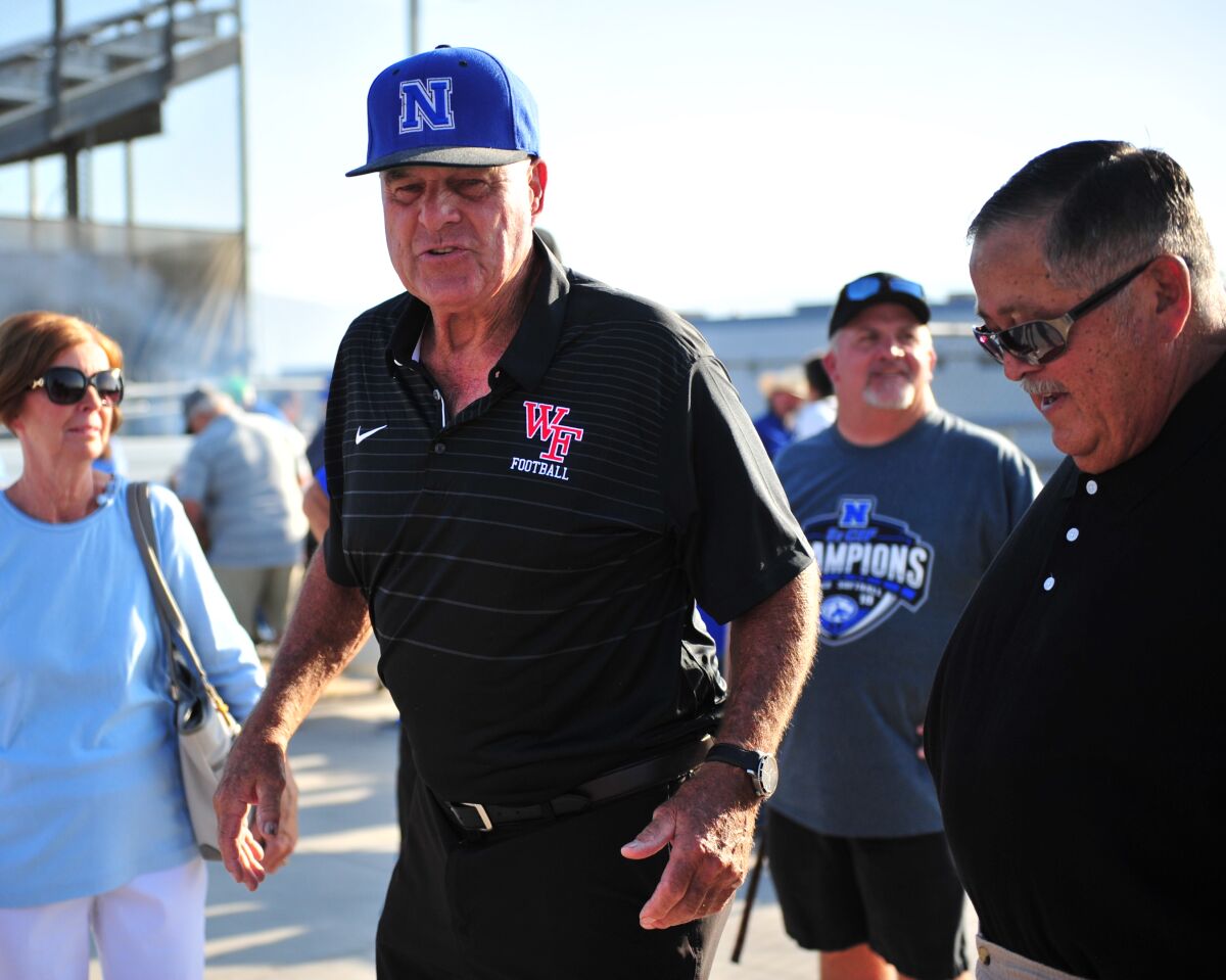 Former Norco football coach Gary Campbell died on Feb. 10. He was 79. He won three CIF titles in 34