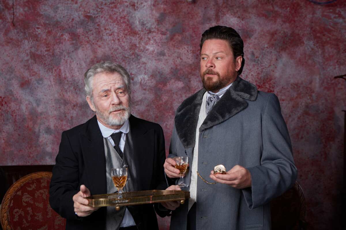 The Cherry Orchard cast members James Sutorius and Richard Baird.