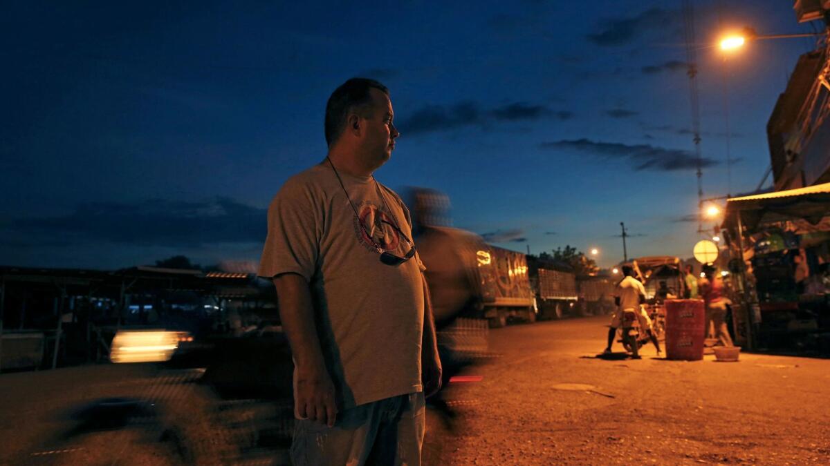 Alexander Gutierrez Garcia in Turbo, Colombia, in September 2016 after he left Cuba hoping to reach the U.S.