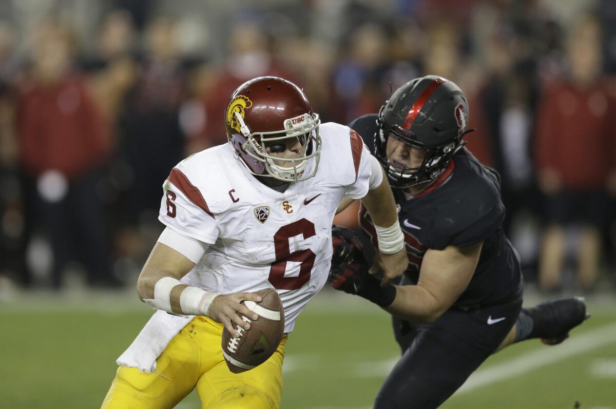 USC's Cody Kessler plays in the Pac-12 championship game against Stanford on Dec. 5.