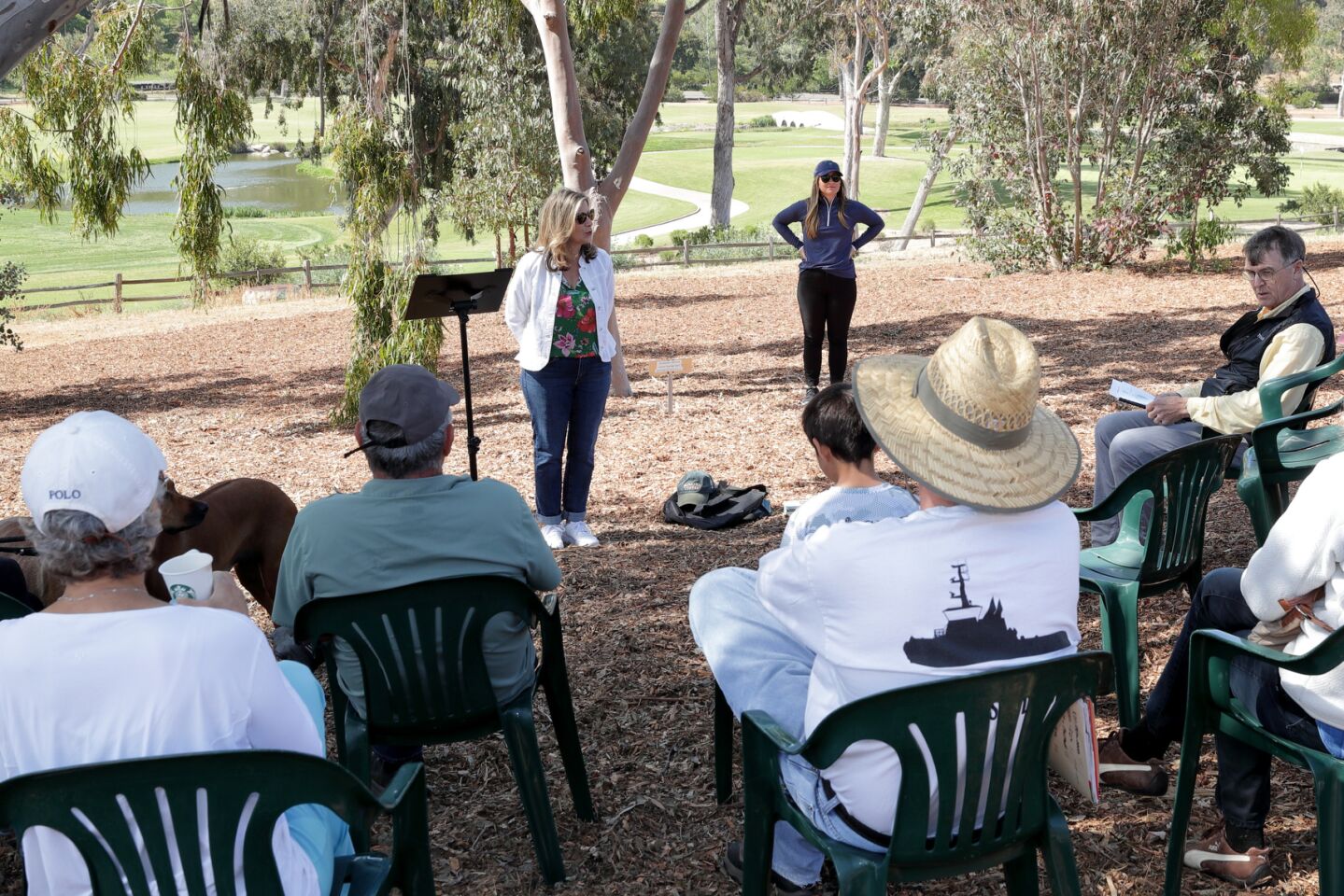 RSF Association Manager Christy Whelan speaks at the arboretum dedication