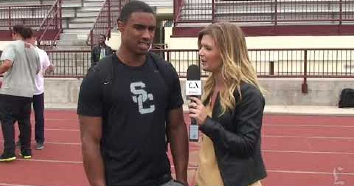 Former USC receiver George Farmer shows his speed at pro day - Los ...