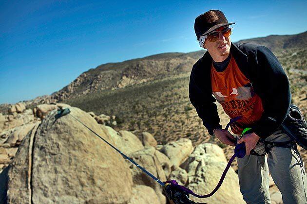 "Highlining" in Joshua Tree