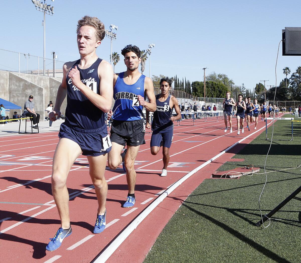 Crescenta Valley High's Dylan Wilbur will be a key returner this season for the boys' track and field team after advancing to the state meet last season.
