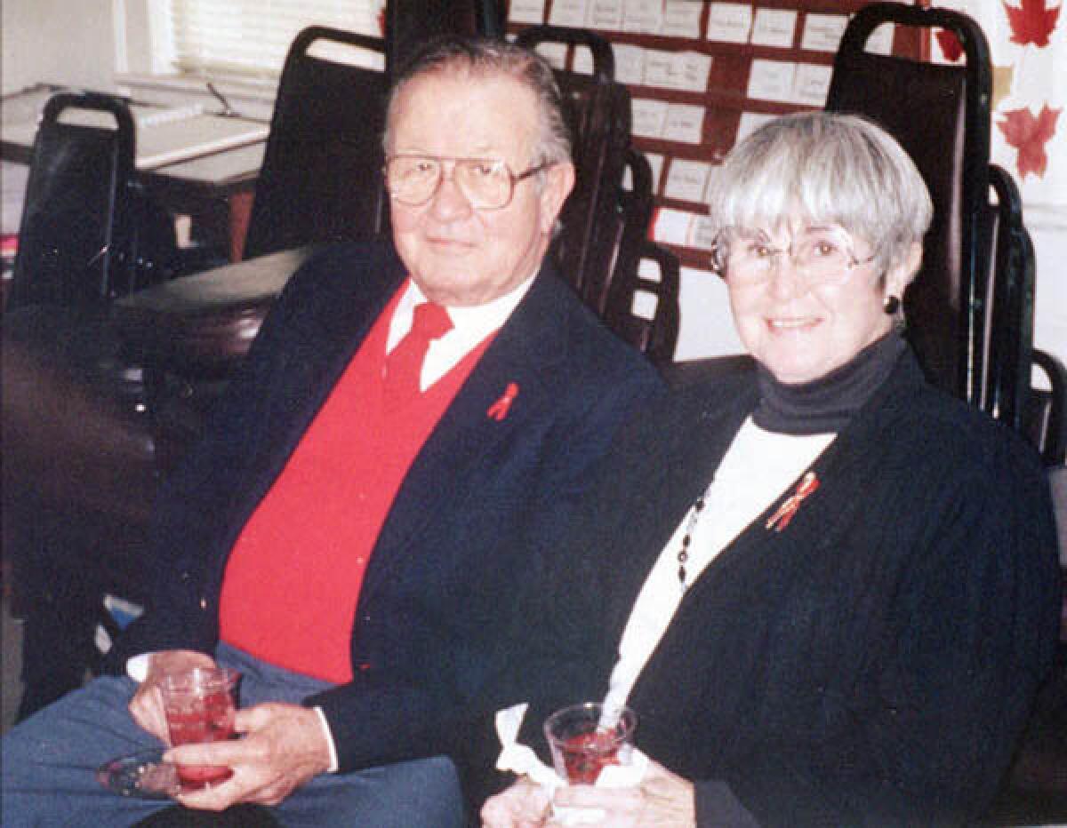 FILE––This is an undated file photo of abortion clinic escorts James and June Barrett. James Barrett and abortion Dr. John Britton were slain outside a Pensacola, Fla., abortion clinic on Friday, July 29, 1994. June Barrett was wounded by the gunman who has been charged with two counts of murder and one count of attempted murder. (AP Photo/ho)