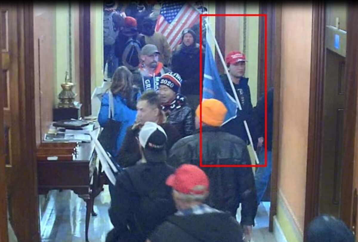 Christian Secor in the U.S. Capitol attacks.