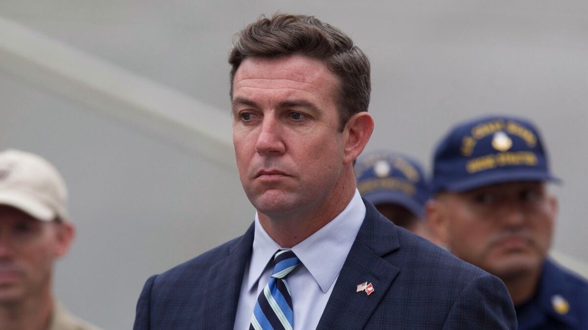 Rep. Duncan Hunter is accused of 60 crimes by the U.S. Justice Department.
