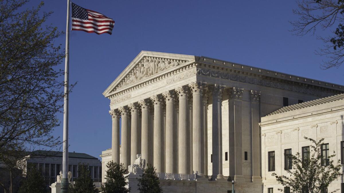 The Supreme Court building in Washington.