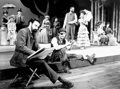 Stephen Sondheim musicals have become a perfect match for PBS. A 1986 production of "Sunday in the Park With George" starred Mandy Patinkin (foreground) and Bernadette Peters.
