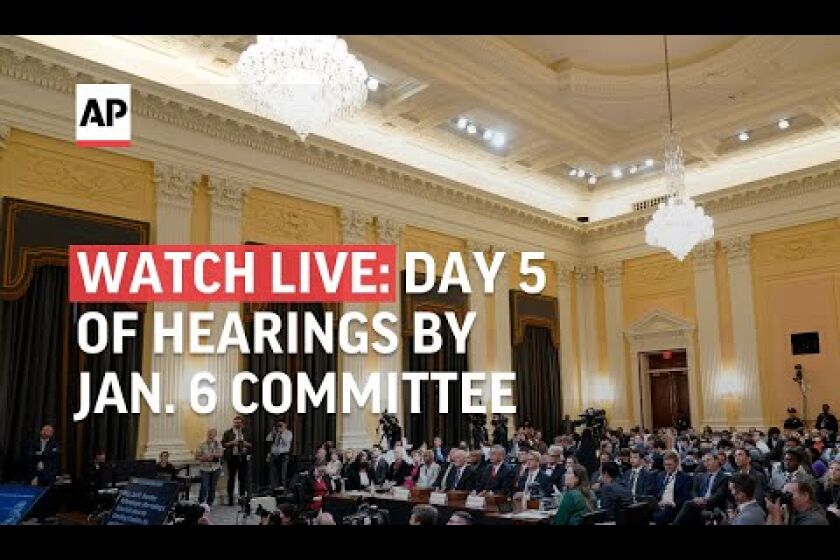 Watch live: Day 5 of Jan. 6 committee hearings