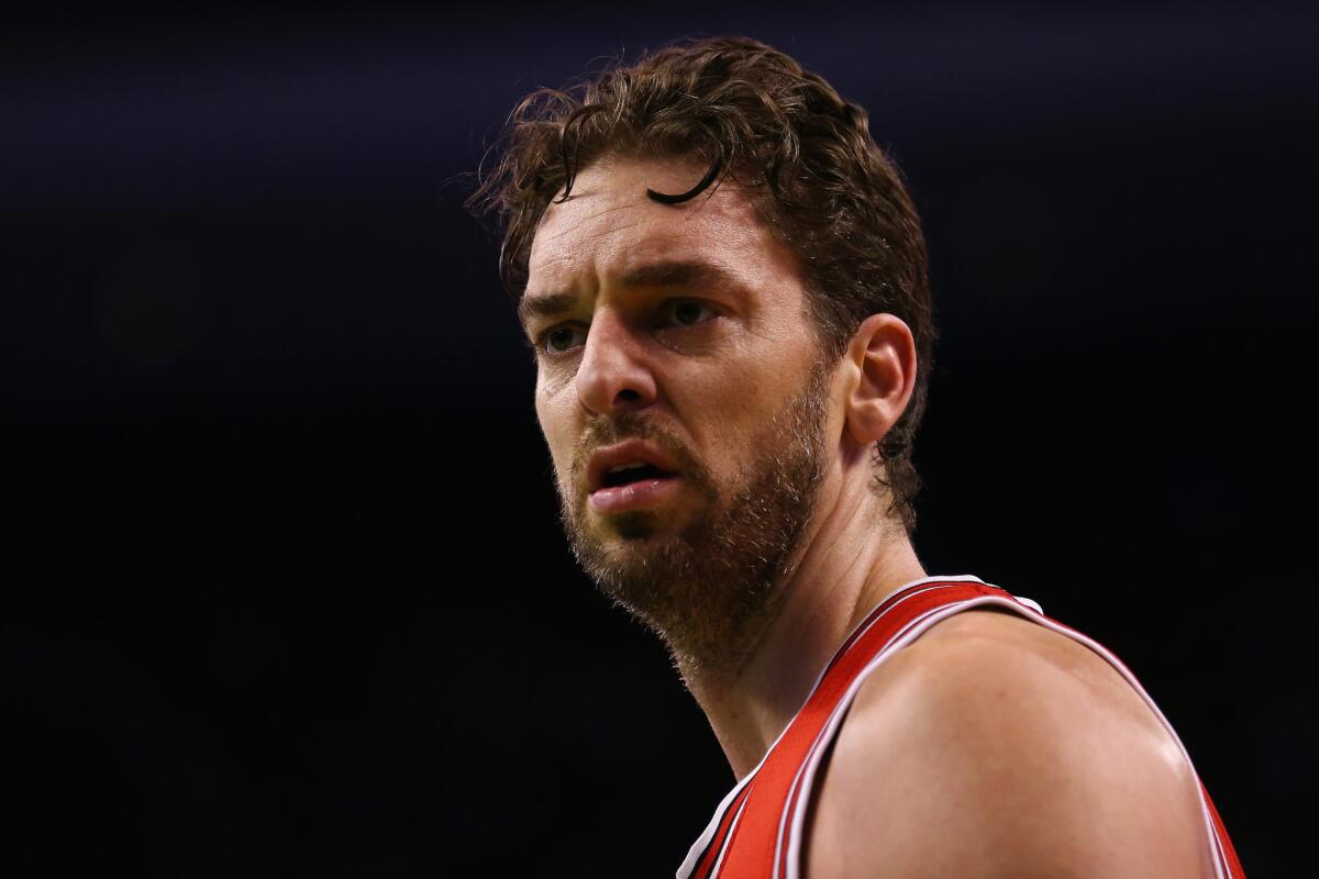Bulls forward Pau Gasol has been named an NBA All-Star for the fifth time and will start alongside his brother, Marc Gasol of the Grizzlies, for the Eastern Conference team.