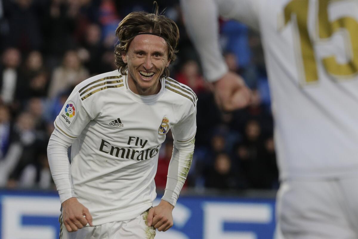Real Madrid's Luka Modric 