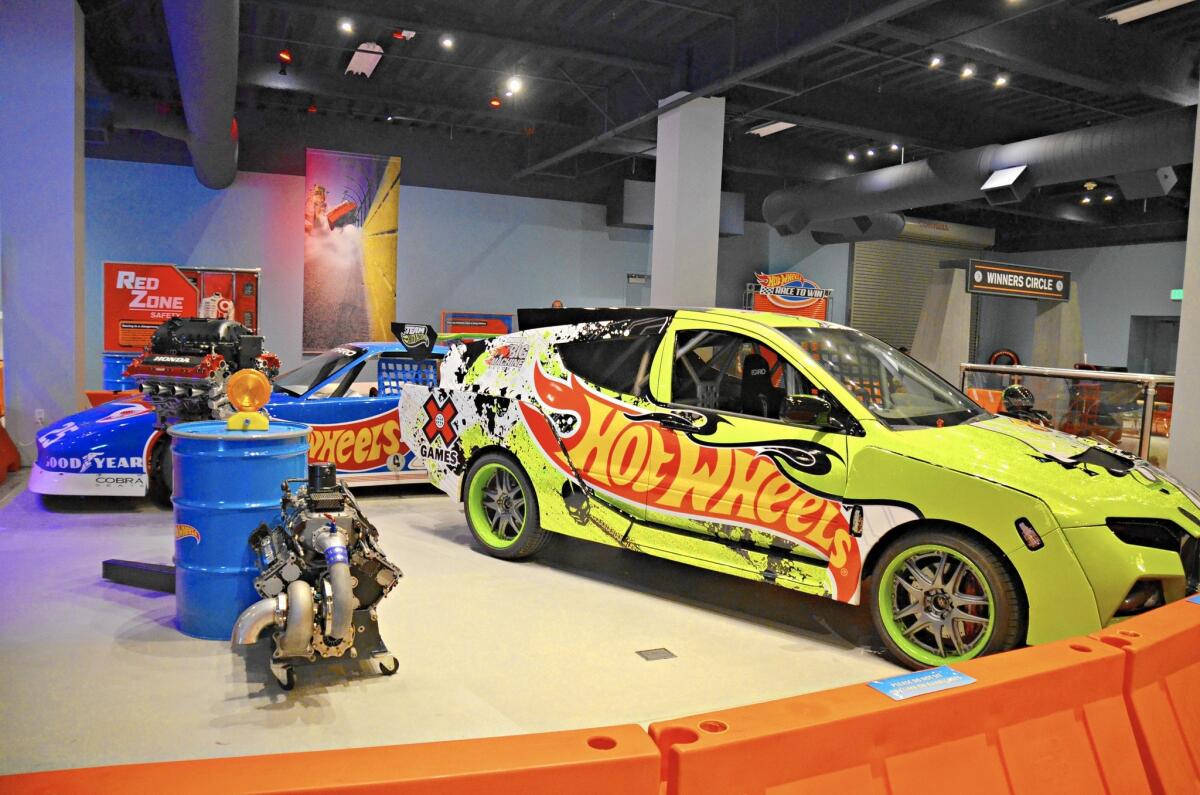 Real-life racecars are on display in a new exhibit at Discovery Cube called "Hot Wheels: Race to Win."