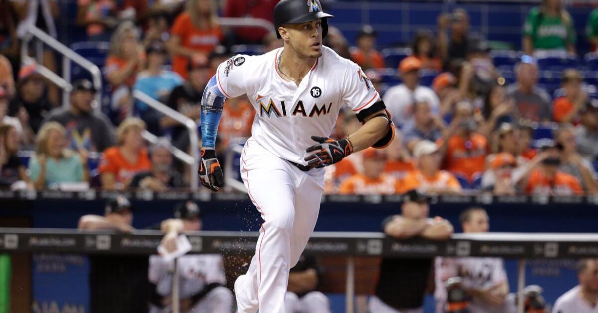 Miami's Giancarlo Stanton has carried the Marlins to the best record in  baseball
