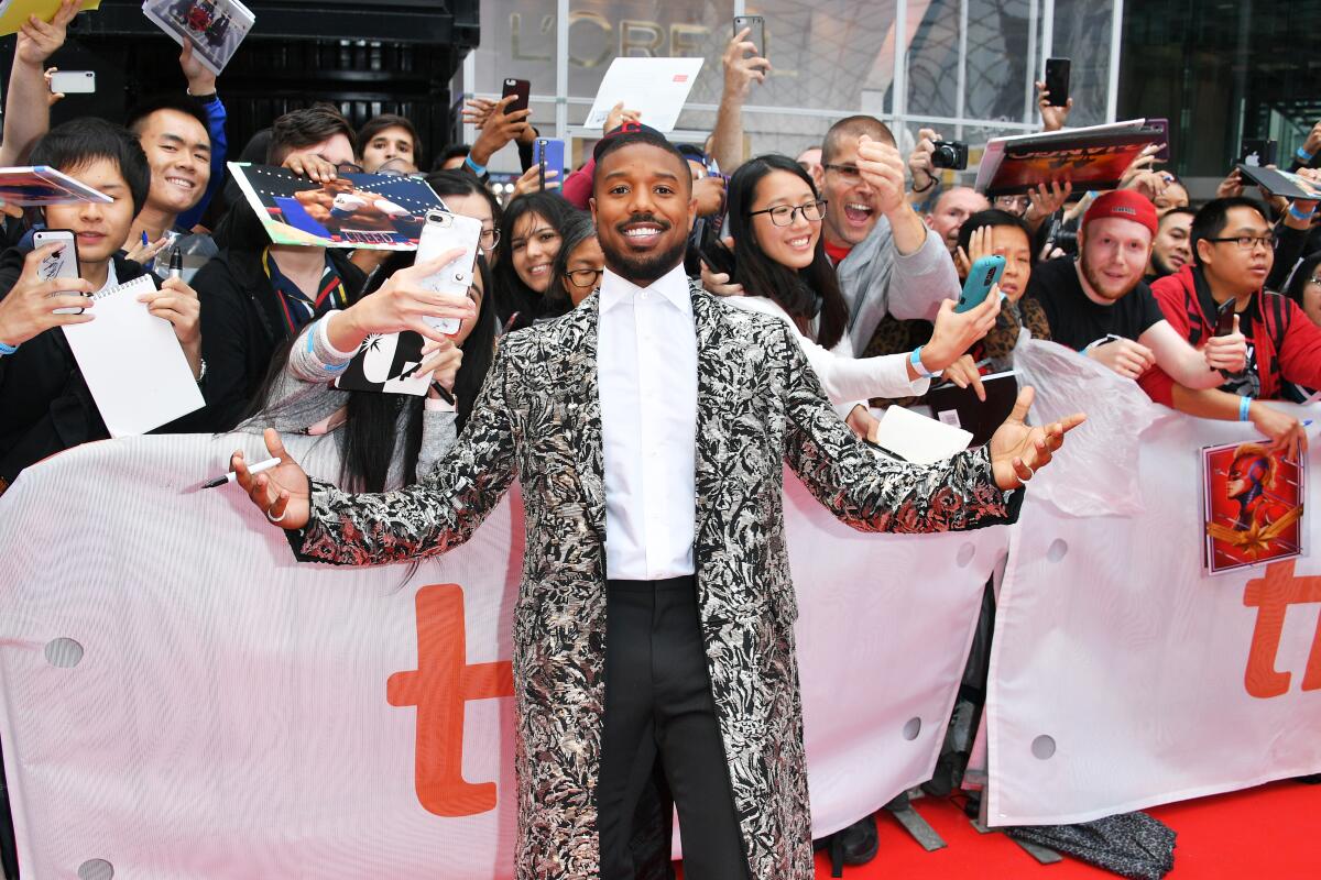 2019 Toronto International Film Festival - "Just Mercy" Premiere Michael B. Jordan red carpet