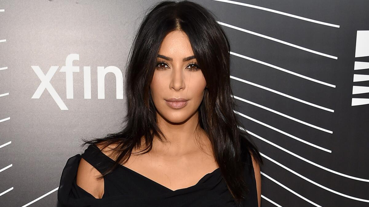 Kim Kardashian at the 20th Webby Awards in New York City on Monday night.