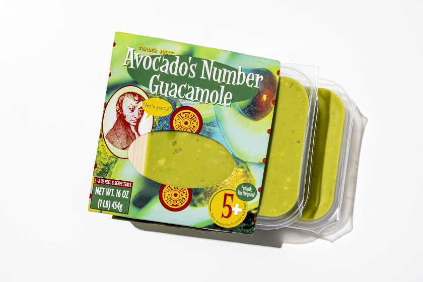 LOS ANGELES, CALIFORNIA, Feb. 3, 2022: Trader Joe's Avocado's Number Guacamole for guacamole Taste Test story