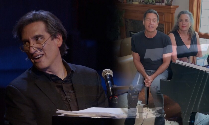 A scene from Hershey Felder's "Great American Songbook Singalong"