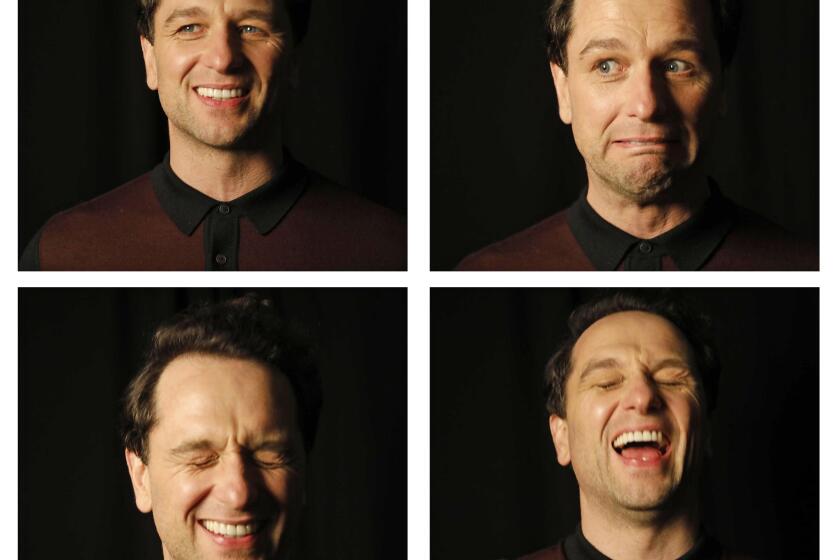 LOS ANGELES, CA - NOVEMBER 23, 2019 - The many faces of Emmy-Award winning actor Matthew Rhys while being photographed at the Harmony Gold Theater in Los Angeles on November 23, 2019. Rhys stars opposite Tom Hanks in, “A Beautiful Day in the Neighborhood.” (Genaro Molina / Los Angeles Times)