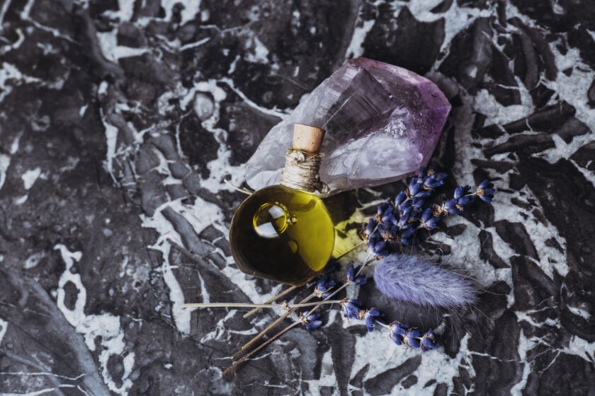 Ingredients such as essential oils, quartz crystals and lavender are often used in metaphysical practices.