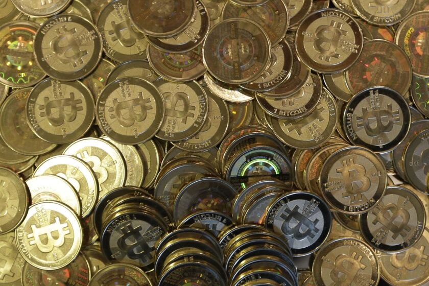 Bitcoin tokens in Sandy, Utah.
