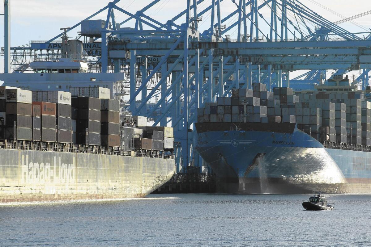 Cargo traffic at the Port of Los Angeles surged in September.
