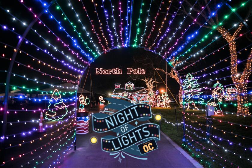 Night of Lights OC lets visitors enjoy holiday light scenes inside their vehicles.