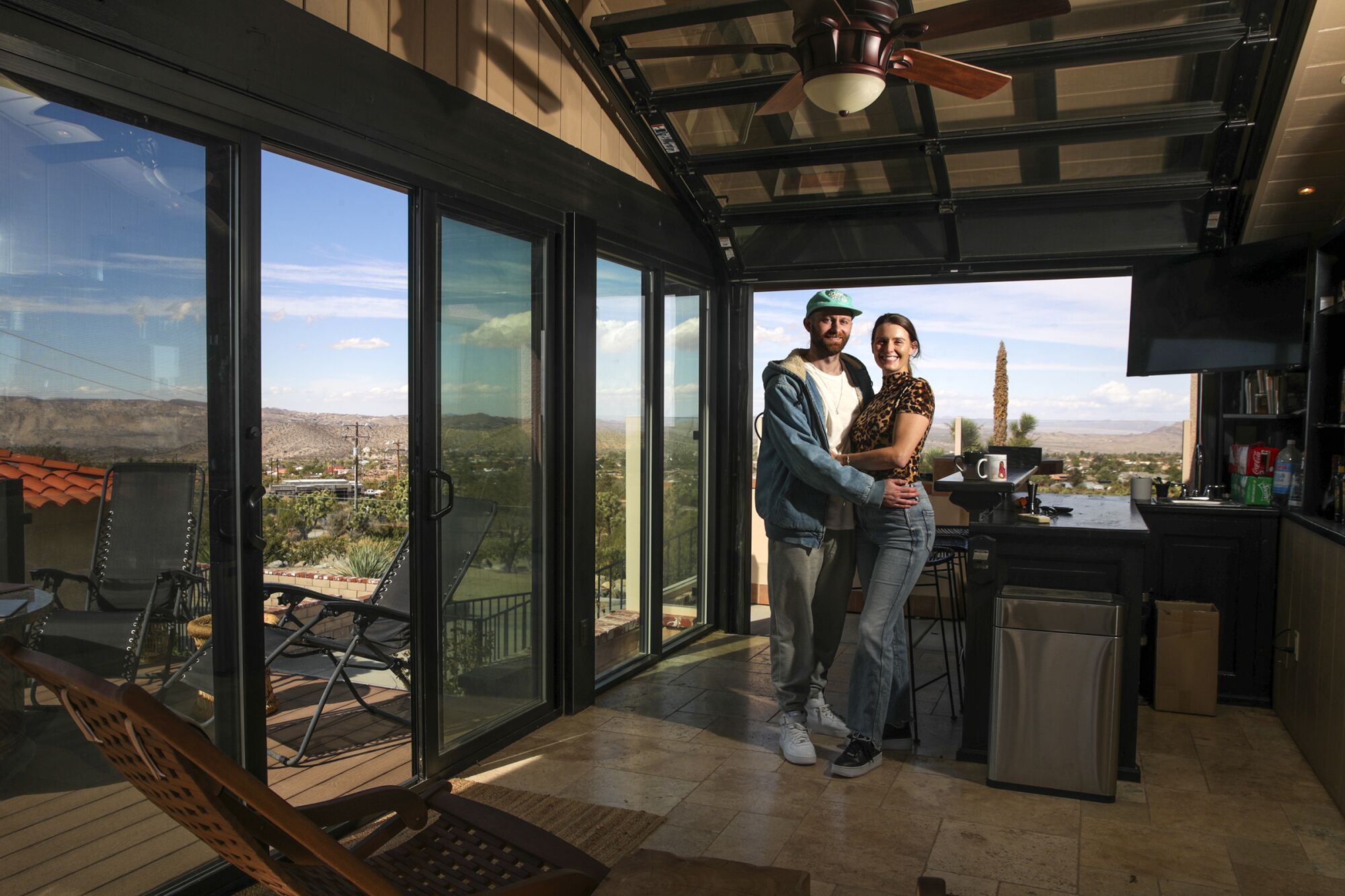 Tyler Gaul and Katelynn Rossiter left Los Angeles and found a spacious home in Yucca Valley during the pandemic.