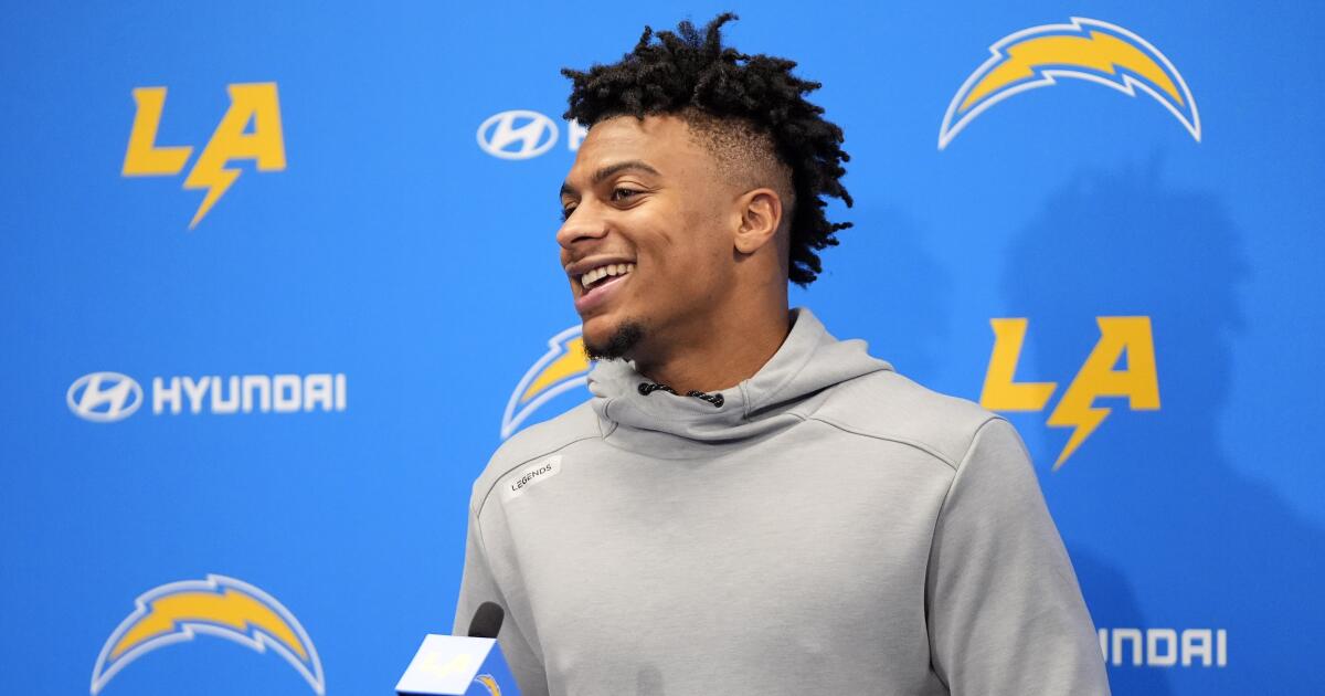 Chargers' Brenden Rice says Jerry Rice wants some draft revenge - Los ...