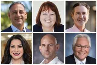 Clockwise from left, CD 31, San Gabriel congressional candidates Gil Cisneros, Mary Ann Lutz, Greg Hafif, Bob Archuleta, Dan Martinez and Susan-Rubio