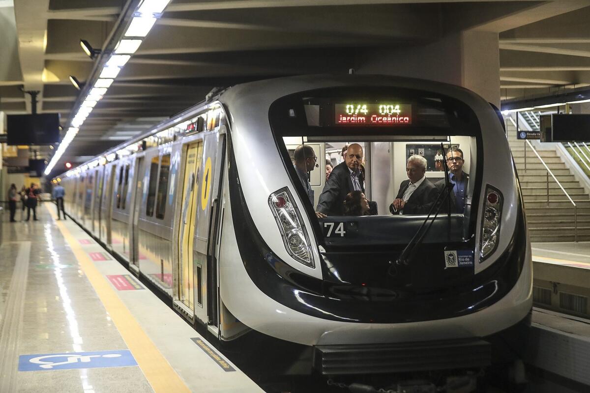 A new subway line in Rio was briefly opened for the Olympics but won't serve the general population till later this year.