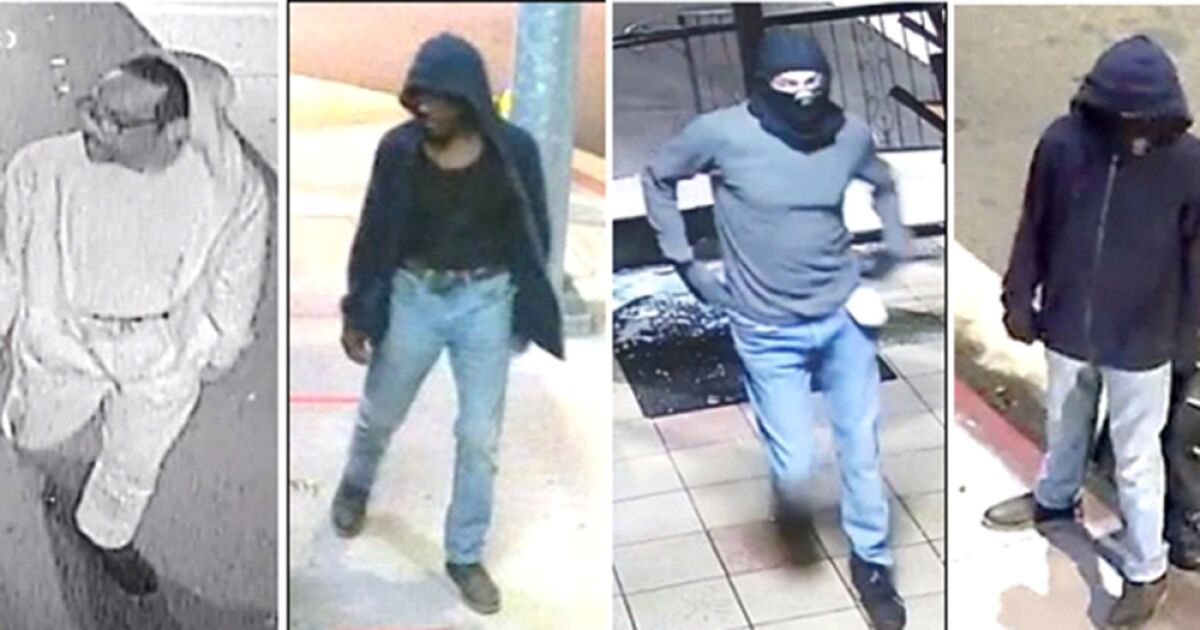 Surveillance images of robbery suspects