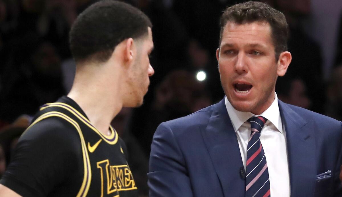 Lakers officials say coach Luke Walton will not be on the hot seat if Lonzo Ball and the rest of the team take time to jell