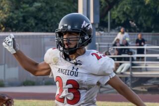 Running back Braden Morales has helped lead Maya Angelou High to an 8-0 record.