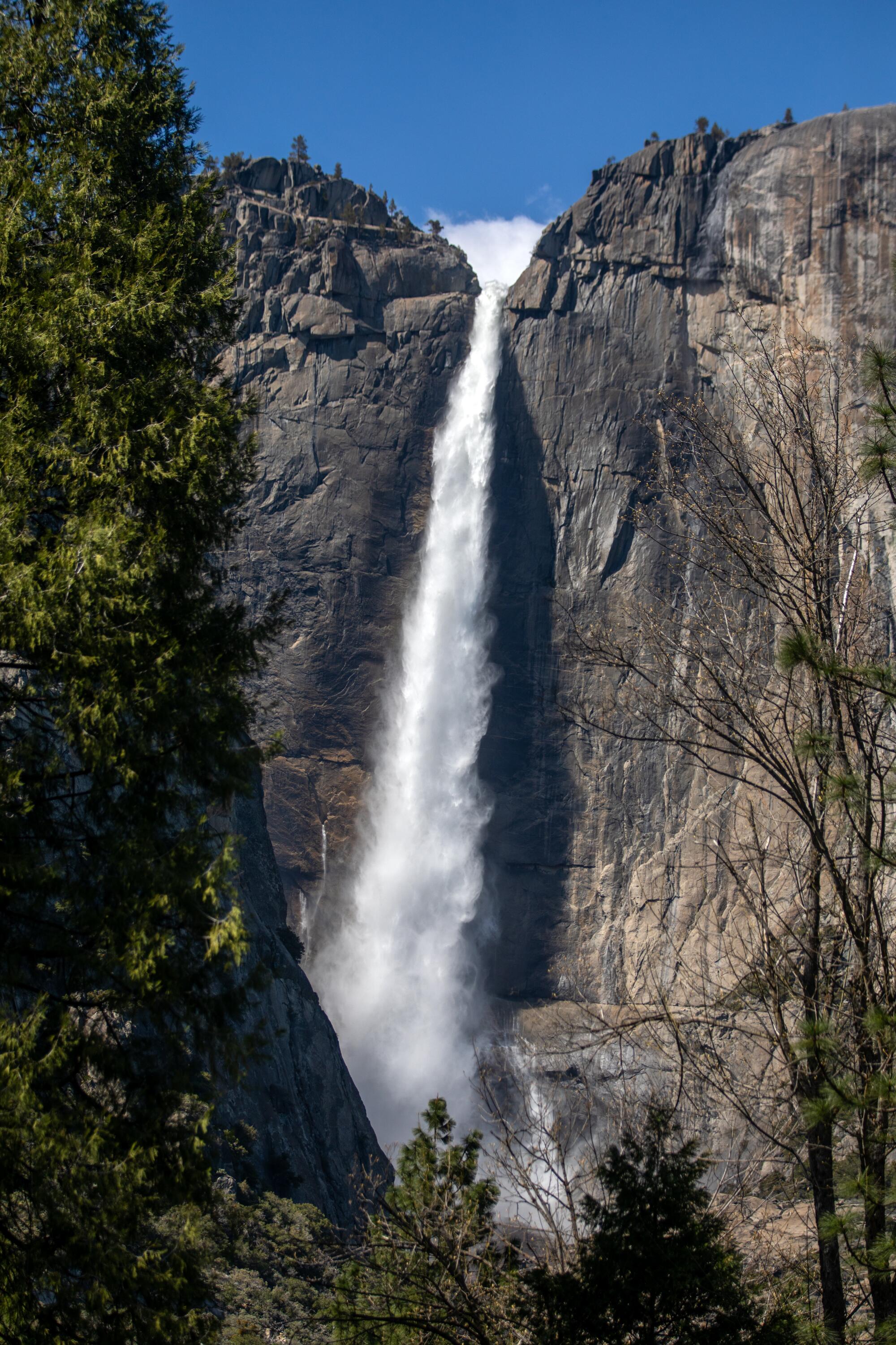 Upper Yosemite falls Thursday, April 27, 2023, inside Yosemite National Park, CA.