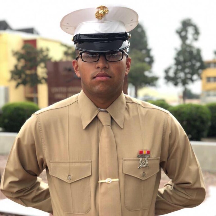 Camp Pendleton-based Pfc. Christian Bautista, 21, of Cook County, Illinois, was killed in an armored Humvee accident in Bridgeport, California, on Sunday, Oct. 20, 2019.