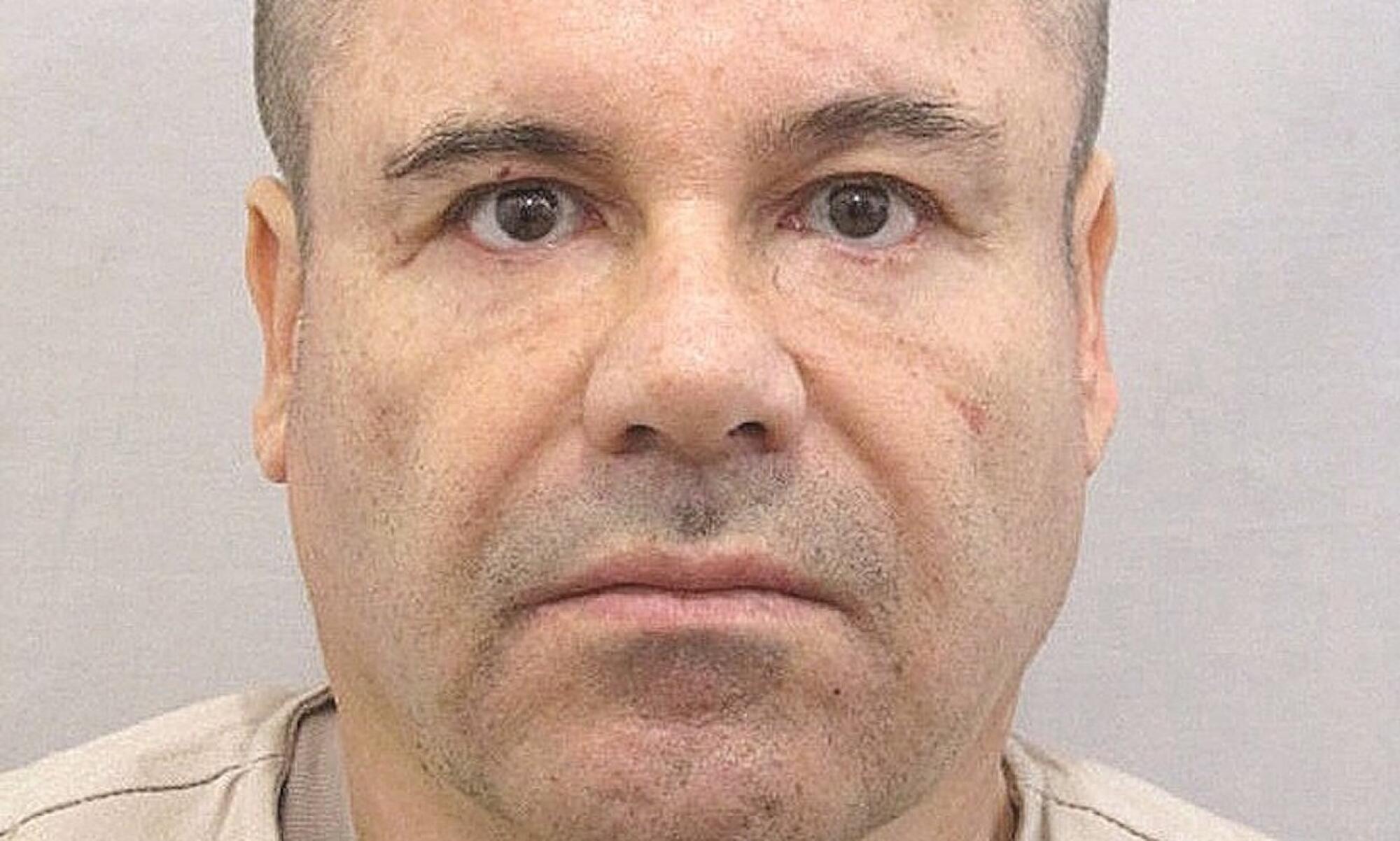 A mugshot of Joaquín 'El Chapo' Guzmán