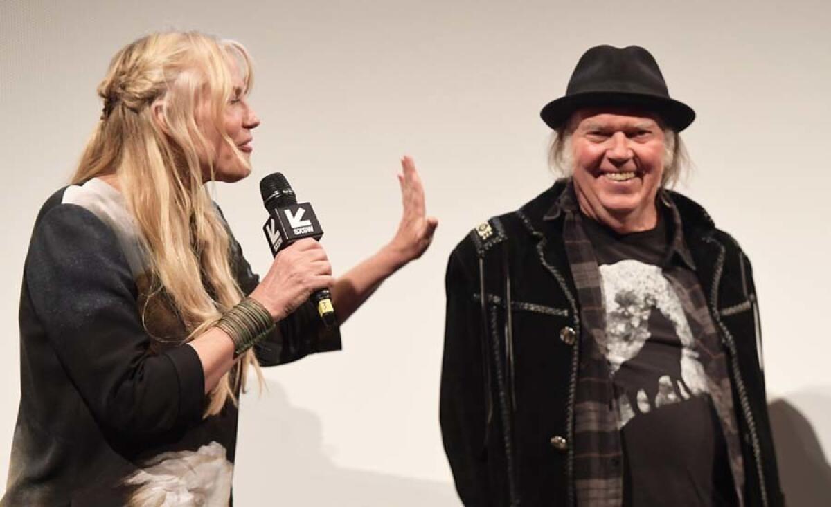 Daryl Hannah and Neil Young are married, the rocker confirmed Wednesday.