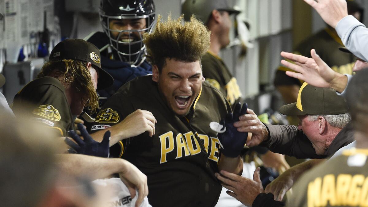 Padres notes: Tatis, Abrams scares; 20-20 in '19; Naylor's celebration;  Urias' contribution - The San Diego Union-Tribune