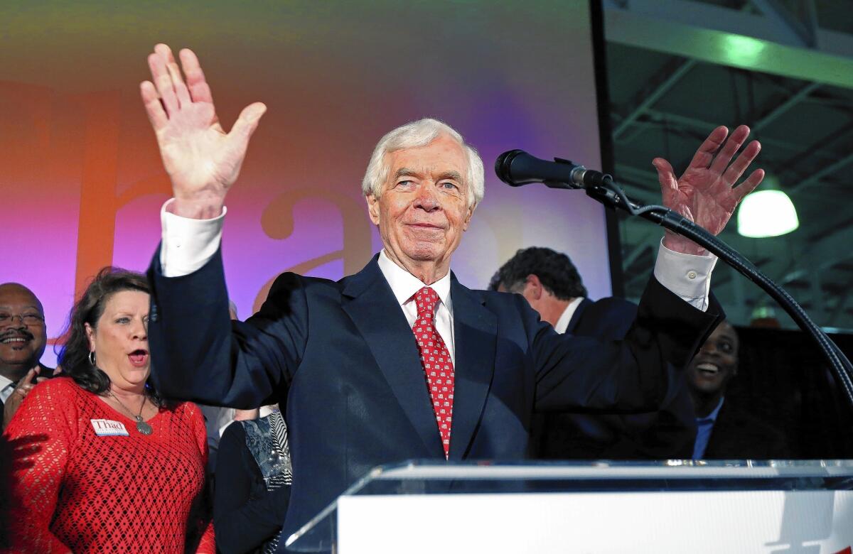 "We all have a right to be proud of our state tonight," said six-term Sen. Thad Cochran (R-Miss.), celebrating his runoff victory.